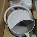 1 Gallon Metal Watering Can for Indoor Plants Outdoor Plants, Large Water Can, Garden Water Can for Kids, Detachable, Water Can with Handle, White