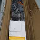 5 Pack Metal Fence Post, 3FT Heavy Duty Garden Fence Post for Wire Fence, Fence Posts No Dig U Post for Lawn, Garden, Farm