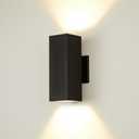Outdoor Wall Lights, Up Down Porch Lights, Modern Exterior Light Fixture, Waterproof Anti-Rust Outdoor Wall Sconce,14w,Matte Black (BD001)