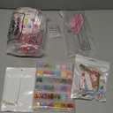 Xuhal 92 Pcs Spa Party Supplies Slumber Party Spa Pretend Play Set with Satin Robes, Headbands and Eye Masks, Sleepover Kit with Gift Bags, Total 10 Sets(Pink,14)