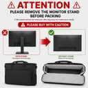 27-32" Monitor Travel Bag,Padded Carrying Case with Accessory Storage, 32in