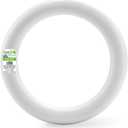 FloraCraft Extruded CraftFM Wreath 1.5 Inch x 7.8 Inch White