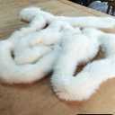 Decorative warm white scarf 