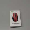 acer Wireless Mouse for Laptop, 2.4GHz Computer Mouse 3 Adjustable DPI Office Cordless USB Mice with USBA Receiver, 6 Buttons, 1600 DPI, Medium to Large Sized Hands (Red)