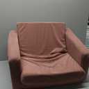 ZICOTO Comfy Kids Chair for Toddler - Stylish 2 in 1 Lounger Made of Memory Foam Easily Unfolds Into a Soft Baby Couch to Nap On - Modern Fold Out Sofa for The Little Ones (Pink)