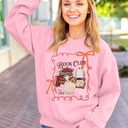 FASHGL Magical Kingdom Sweatshirt for Women Magic Shirt Family Vacation Sweater Cute Castle Graphic Long Sleeve Pullover Tops (Pink, XXL)