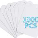 FEMELI 1000 Pcs Price Tags for Tag Gun, 1.75 x 1.1 Inches Unstrung Marking White Blank Paper Sale Tag for Clothes, Shoes, Jewelry
