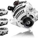 150A Alternator FIT for 2009-2010 Ford F-150 5.4L, FIT for 2009-2010 Expedition Navigator 5.4L V8, Replace 9L3Z10346C 104210-5970, 12V 6-Groove Clutch Pulley