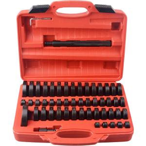 52 in 1 Custom Bushing Driver Set, Transmission Bushing Driver Removal Set Wheel Axle Bearing Race and Seal Installer Tool Kit