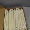 Reginary 36 Pieces Flameless Taper Candles Bulk 11" Plastic Lights Window LED Battery Operated Candlesticks Without Remote for Birthday Wedding Church Decor Party Supplies (Ivory)