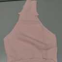 MakeMeChic Women's Turtleneck Sweater Vest Y2k Asymmetrical Sleeveless Fitted Knit Tops XS