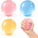 3PCS Mixed Coconut Oil Squishy,2026 New Coconut Oil Stress Ball,Slow Rising Squeeze Ball,100% Odorless, Non-Sticky, Easy to Clean, Improving Focus, Or Easing Tension During Study, Work, Or Relaxation