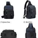 NICGID Sling Bags Chest Shoulder Backpacks, 13.3'' Laptop Backpack Crossbody Messenger Bag Travel Outdoor Men Women