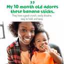 Little Bellies Organic Banana Pick-Me Sticks Baby Snack (Pack of 5 x 0.56 oz Individual Packs)