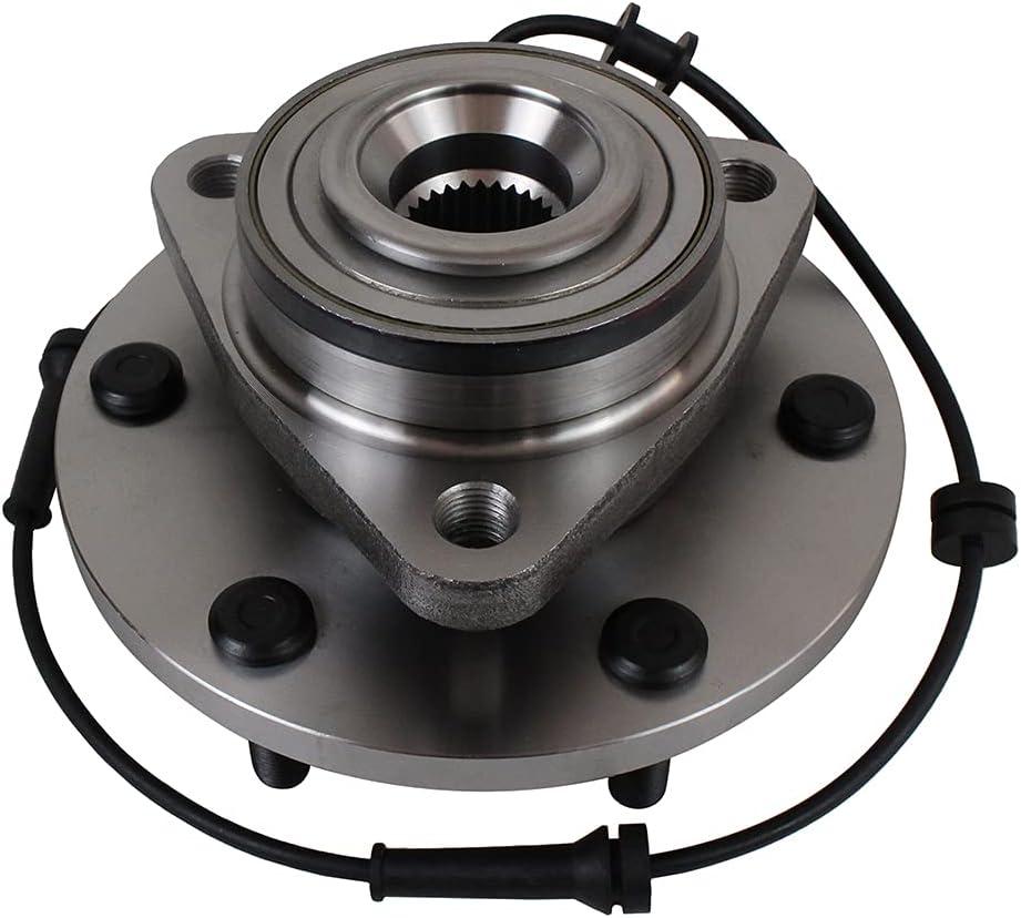 Autoround 515125 [4WD/AWD] Front Wheel Bearing and Hub Assembly fit for 2008-2012 Nissan Titan/Armada, 08-10 Infiniti QX56, 6 Lug W/ABS