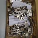 Ravinte 10 Pack 5 Pairs European Kitchen Cabinet Hinges Soft Close Half Overlay Cabinet Door Hinges Heavy-Duty Frameless Adjustable Concealed Cabinet Cup Hinge