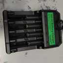 4pcs 18650 NiMH Rechargeable Battery,Universal 3.7V Li-ion Batteries Charger for 18650 26650 18500 14500(Button Top)