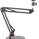 Webcam Stand,Camera Mount 22 Inch Suspension Boom Scissor Arm Stand,for Webcam C925e C922x C922 C930e C930 C920 C615,Hero 8/7/6/5,Ultra/Pro/Pro 2/Pro 3/Brio 4K,DSLR Camera