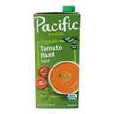 Pacific Foods Organic Tomato Basil Soup, 32 oz Carton (EXP 07/21/26)
