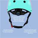 Color Gradient Adjustable Kids Bike Helmet with Knee & Elbow Pads Set | Multi-Sport Safety Gear for Boys & Girls Ages 8-14 | Skateboarding, Scooters, Roller & Inline Skating, Longboarding, Size Medium