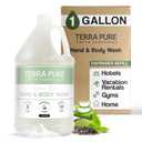 Terra Pure Hotel Body Wash/Hand Soap | One Gallon | Designed to Refill Soap Dispensers (Set of 1) (128 Fl Oz (Pack of 1))