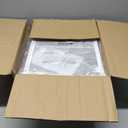 Coffee Bar Cabinet with Storage5 Tier Coffee Station Table on Wheels, 33.6" H Cart with Drawer for Home Kitchen, Liquor Buffet Sideboard Cabinet (Modern White)