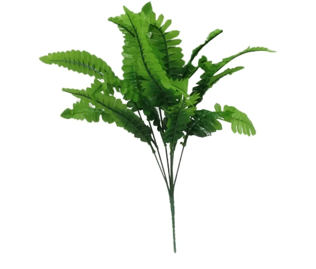 Cabilock 2pcs Heads Simulation Artificial Plants Fake Grass Greenery Succulents Plants Decor Tropical Leaves Decoration