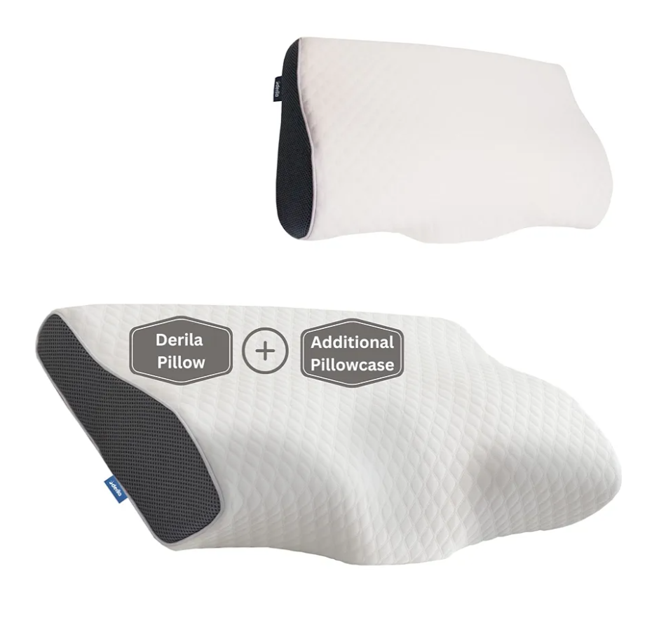 Derila Memory Foam Pillow & Additional Pillowcase