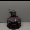 Squirrel Proof Bird Feeder with 3 Water Cups, 4.2LB Large Capacity Outdoor Hanging Bird Feeder with Metal Cage, One-Piece Design No Assembly Needed, Weather Resistant & Stylish for Garden, Yard (Black)