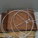 Large Lampshades Set of 2 Drum Lamp Shades 15" Top X 15" Bottom X 12" High, Large Lamp Shade Spider Fitter Cowhide Lampshades with 10" Height Come with Gold LampShade Holder 2 Easy Assembly Required