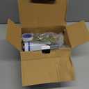 Professional HVLP Spray Gun, 1.3/1.5/1.8mm Nozzle HVLP High Atomization Flow Adjustable Pneumatic Gravity Spray Gun with 600cc Cup & Gauge for Paint Touch-Up(Blue)