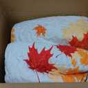 Pamnest King Fall Quilt Set, 3 Pieces Farmhouse Maple Bedding, Bedspread