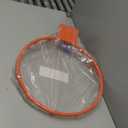 Dripex Solid Basketball Rim 18" Replacement Breakaway Wall Mounted Outdoor Heavy Duty Solid Steel 18 Inch Rim Double Spring with All Weather Net, Orange