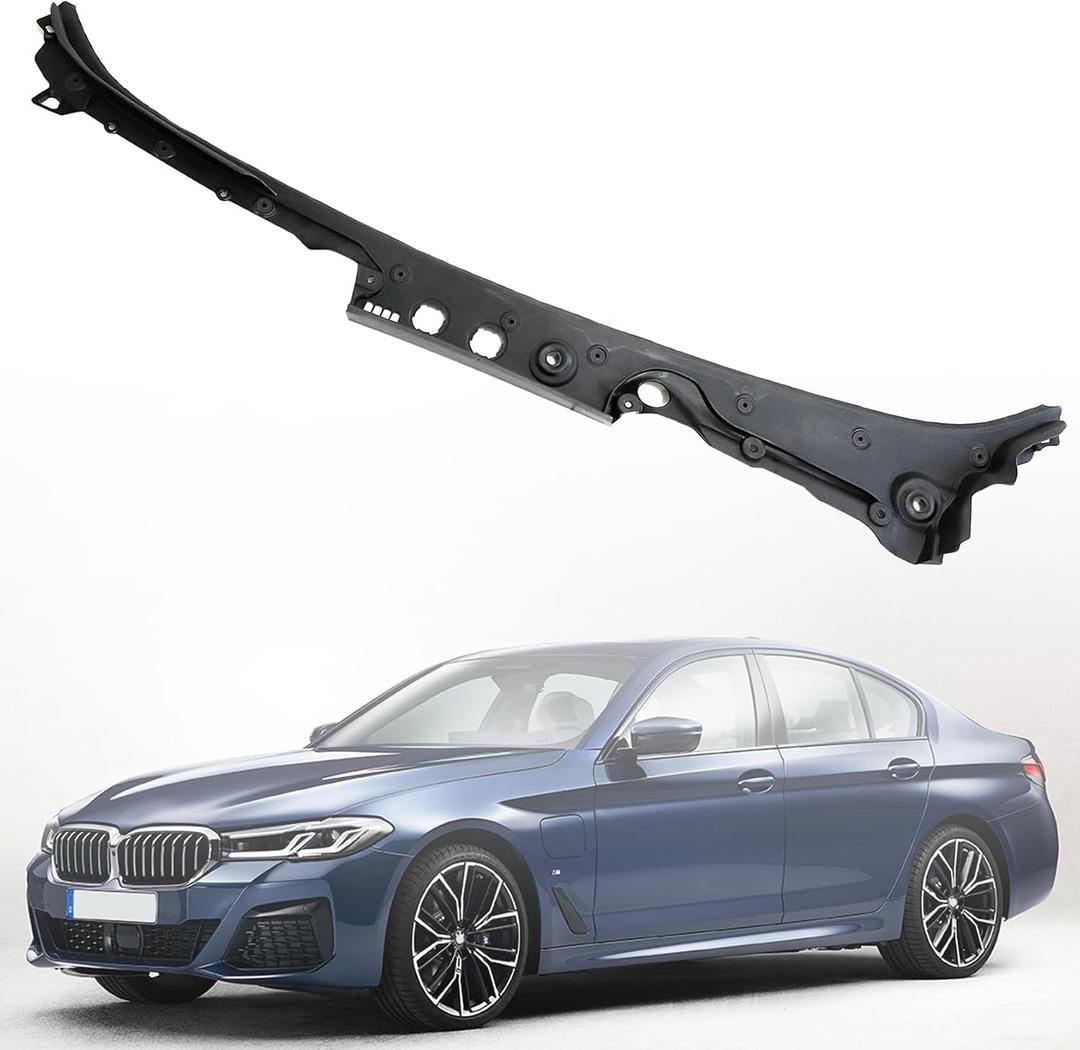 FZJDSD Windshield Wiper Cowl Cover Panel 51717203124 Compatible with BMW 5 Series 528i 2011-2016, 535d 2014-2016, 535i 2011-2016, 550i 2011-2016, M5 2013-2016 Window Cover Panel Cowl Cover