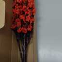 Uieke 6 Pcs Babys Breath Artificial Flowers Bulk Silk Red Faux Flowers Real Touch Gypsophila Bouquet for Christmas Halloween Home Wedding Decoration