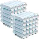 Vinyl Storage Rack 50-Holes Metal Vinyl Roll Holder White Craft Storage Organizer for Craft Room