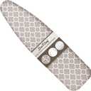 Ironing Board Cover and Pad 15"x54" Extra Thick Natural Cotton, Scorch and Stain Resistant Padding, Standard Size Iron Board Cover with Fasteners Heavy Duty Elastic Edge, Heatproof