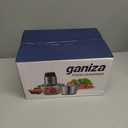 GANIZA Food Processors, Electric Food Chopper with Meat Grinder & Vegetable Chopper - 2 Bowls (8 Cup+8 Cup) with Powerful 450W Copper Motor - Includes 2 Sets of Bi-Level Blades for Fruits/Meat/Nuts (Black)