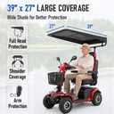 Sunshade Canopy for Mobility Scooters, 39" x 27", Black