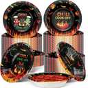 100 Pcs Chili Cook off Party Decorations 12 oz Chili Cook off Bowls Disposable Sample Tasting Paper Cups Tasting Bowls Cups for Mexican Party Supplies (Black)