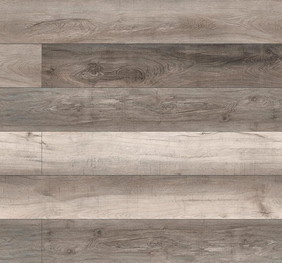 MSI McKenna 7 in. x 48 in. Luxury Vinyl Flooring, Rigid Core Planks, LVT Tile, Waterproof LVT, Wood Grain Finish, Camden Beige, 12 MIL Wear Layer, 5 mm Thick, 23.77 sq.ft/Case