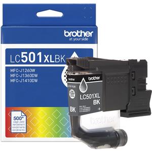 Brother Genuine LC501XLBK High Yield Black Ink Cartridge (for use with Work Smart 1260, 1360, and 1410 Printers)