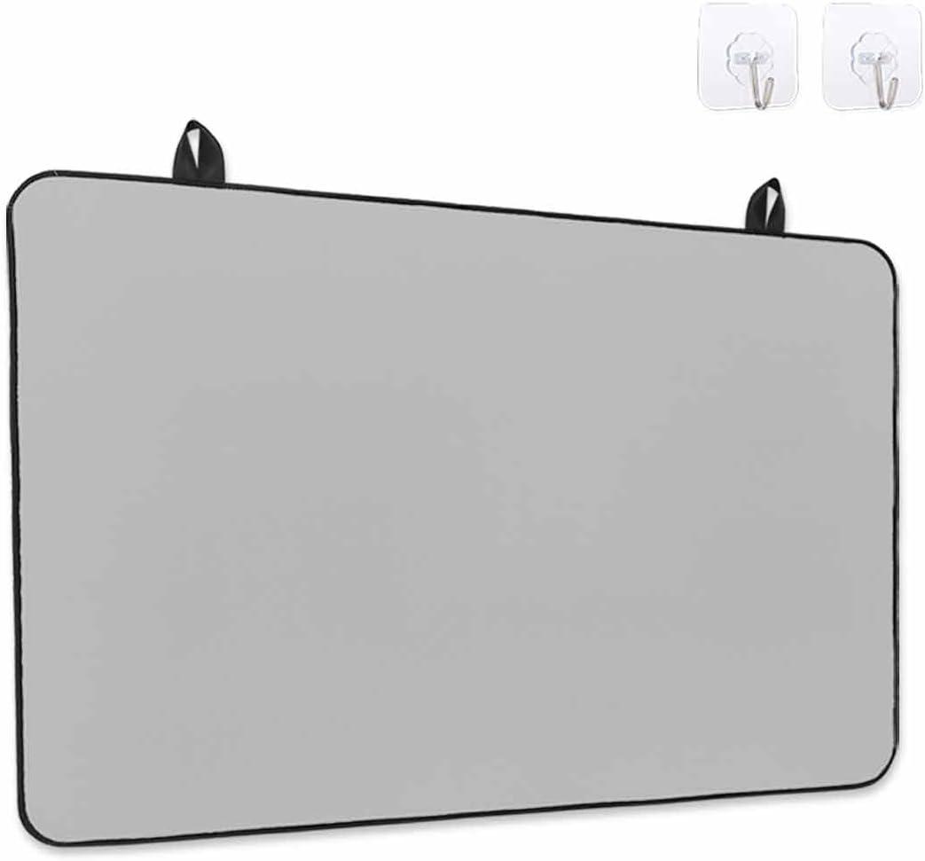 Stove Top Covers for Electric Stove 24x21 Inches, Grey HeatResistant Glass Cooktop Protector, Pure Gray Solid Color Simple Minimalism Art Ceramic Stovetop Countertop Covers Mat, Oven Cover