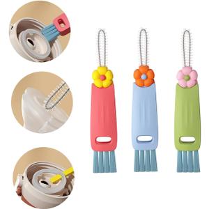 Swicado 3 in 1 Cup Lid Cleaning Brush - 2025 New Multifunctional Tool for Thorough Cleaning of Bottles, Cups, and Tight Spaces - Ideal for Home & Kitchen