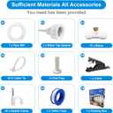 Misters for Outside Patio,Misting System for Cooling Outdoor,50Ft (15M),Water Mist Hose DIY Kit for Porch,Canopy,Deck,Umbrella,Garden,Greenhouse,Yard,Plants,Trampoline Sprinkler Accessories for Kids