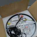 Dimmable Moon Wall Light 12 inch Wall Lights with Remote Control Plug-in Modern LED Light, 15W Black Wall Lamp Indoor Wall Mounted Ceiling Light Fixture for Bedroom Living Room Corridor