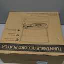 Vinyl Record Player with Speakers Vintage Turntable for Vinyls Records Belt-Driven Turntables 3-Speed Bluetooth Playback Headphone AUX RCA Line LP Vinyls Players for Sound Enjoyment Retro Brown