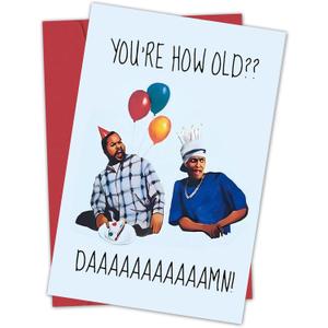 2 x Funny Birthday Card For Friend Husband Boyfriend Men Women Sister Brother Rude Humorous Birthday Offering For Him With Design - Blank Inside Premium Cardstock With Envelope (5)