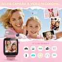 NBKLS Kids Watch for Girls 4 5 6 7 8 9 10 Years Old Gifts, Smart Watch for Kids with 26 Puzzle Games, HD Touch Screen, Flashlight, Learn Cards, Audiobook, Toddler Toys Christmas Birthday Gifts