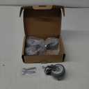 HOLKIE Caster Wheels 3 inch Locking Casters Set of 4, Threaded Stem 3/8" -16 x 1-1/2" (Diameter 3/8", Length 1-1/2") Swivel Heavy Duty Castors Gray